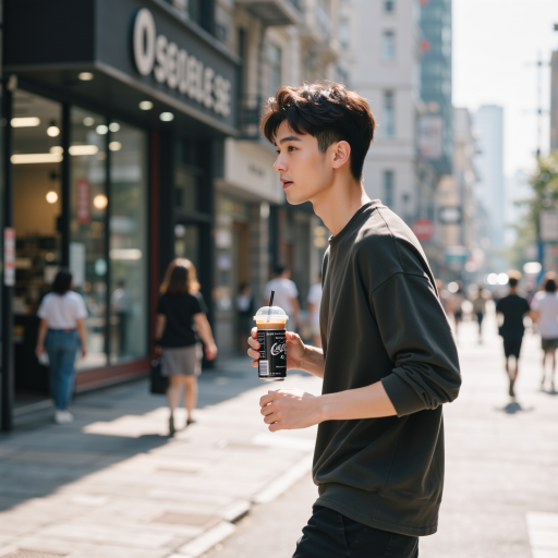 Young professional yo-yo player, male teenager, wearing casual outfit, holding advanced yo-yo model, concentrated look